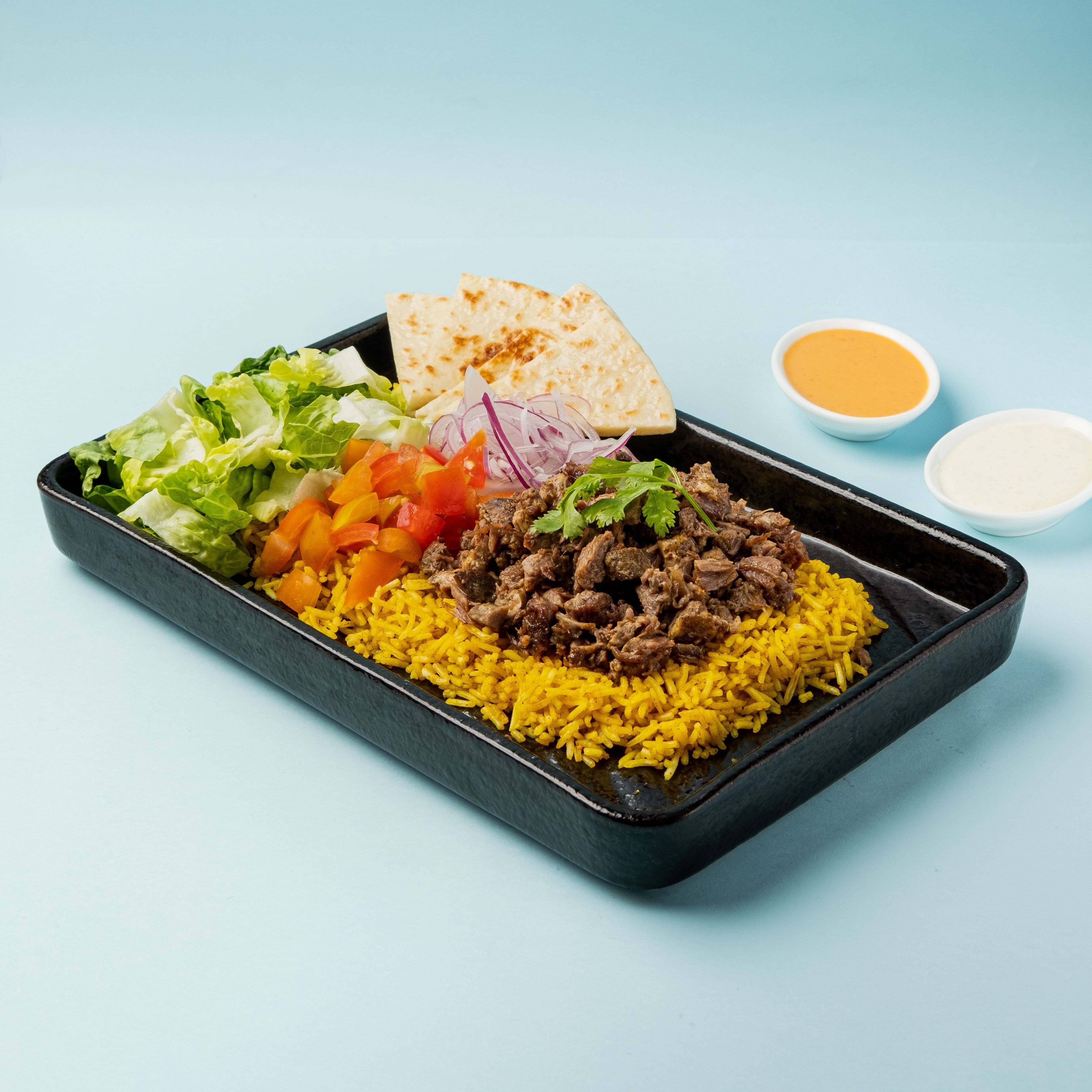 Lamb Shawarma Rice Plate