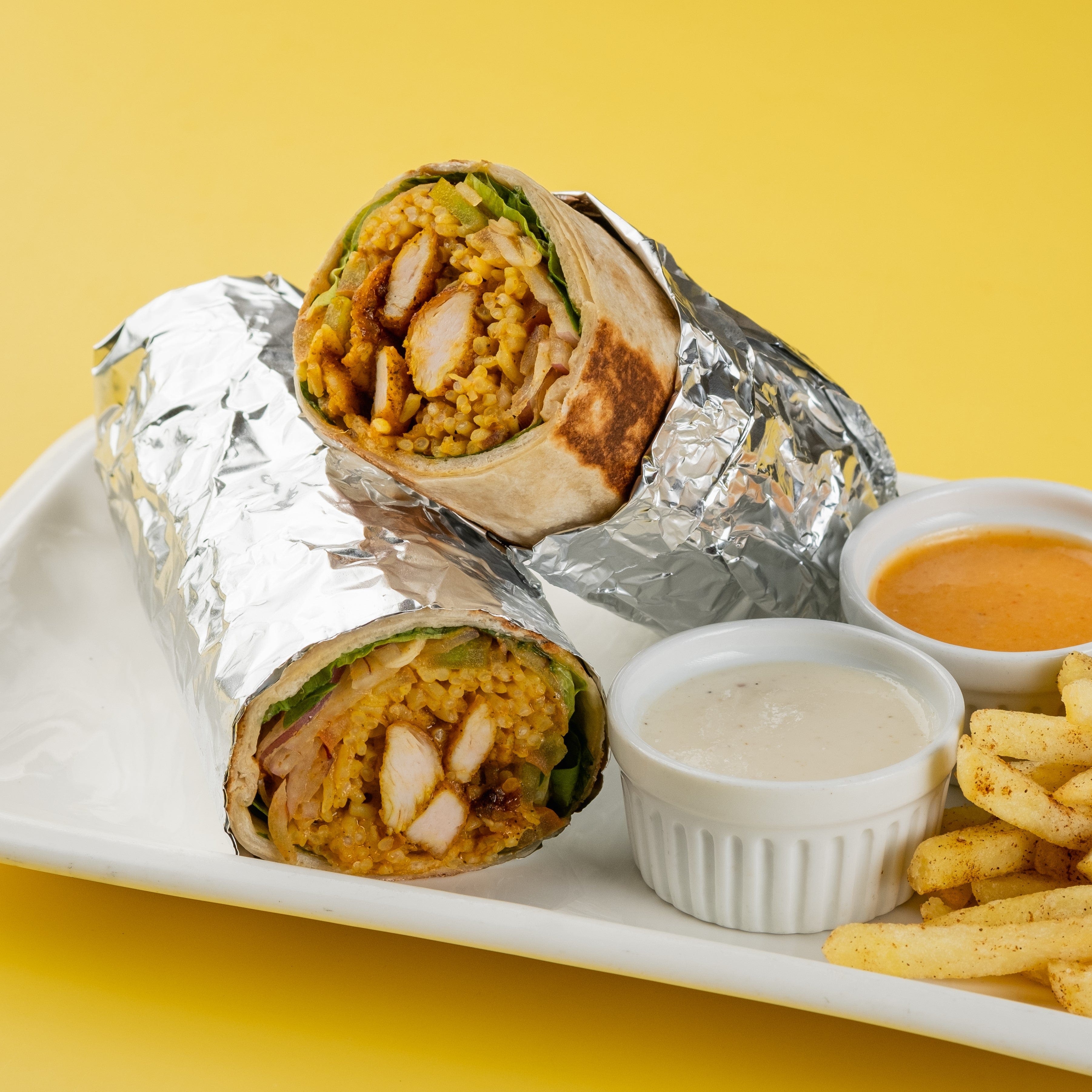 Chicken Shawarma Rice Wrap