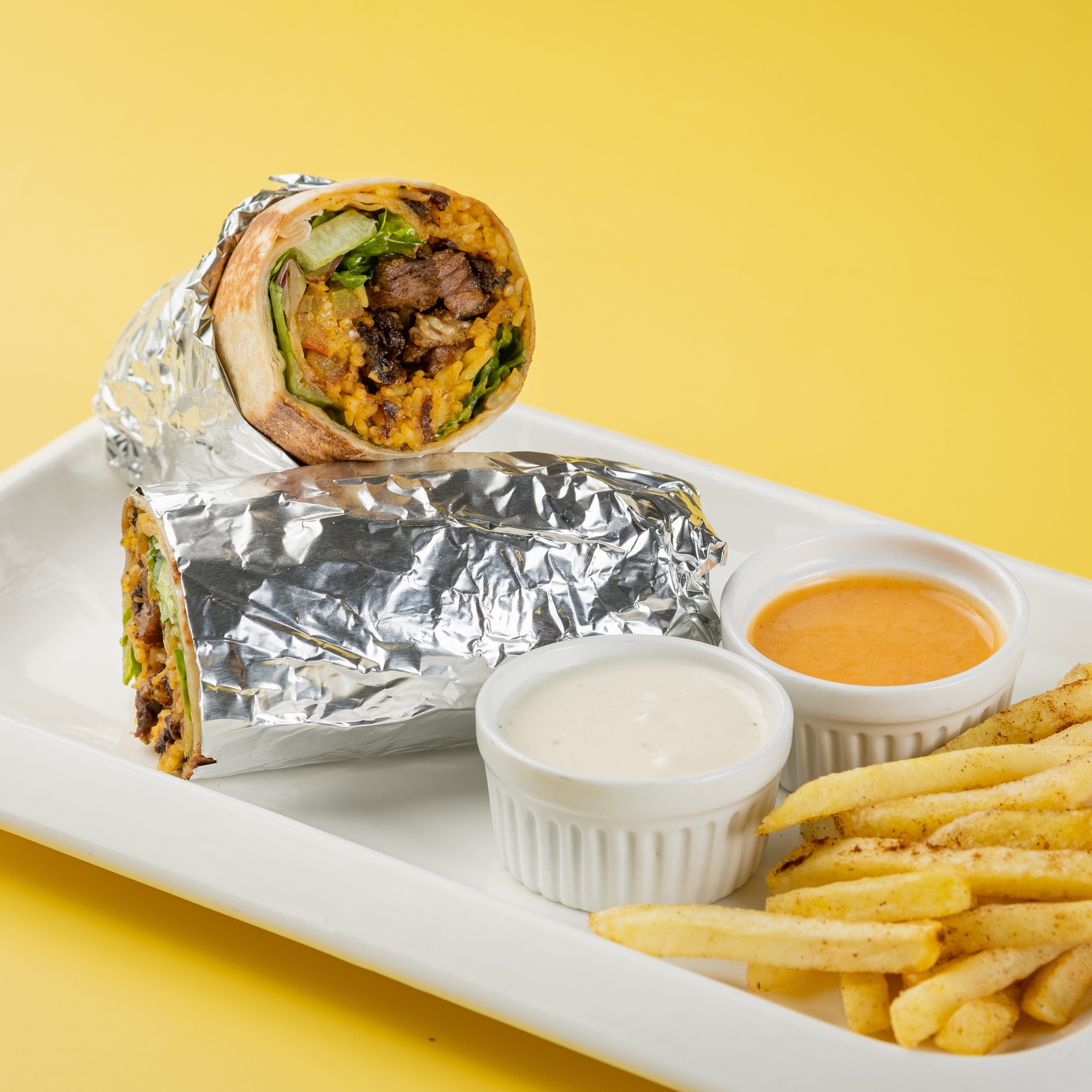 Lamb Shawarma Rice Wrap