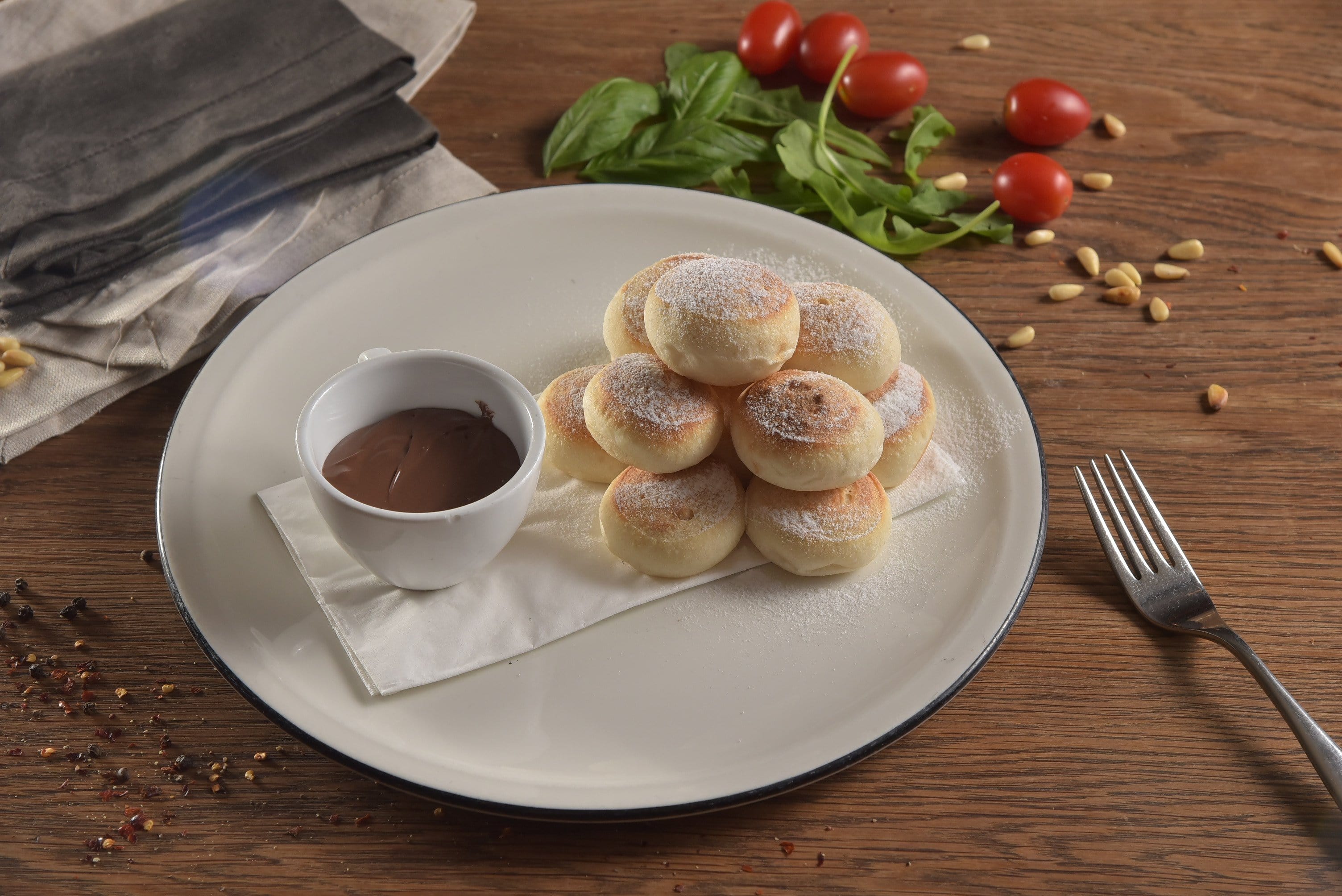 Dough Balls with Nutella